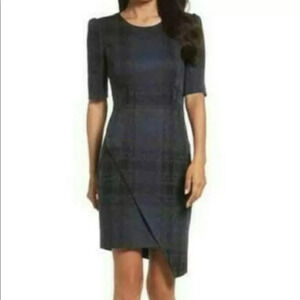 Betsey Johnson NWT  Asymmetrical Skirt Elbow Sleeve Dress Size 0